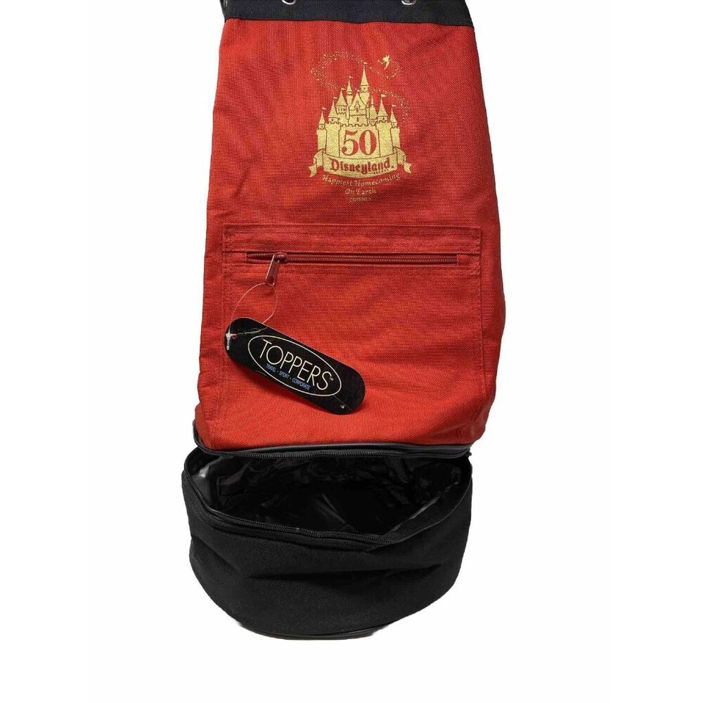 Toppers 50th Anniversary Disneyland Beach Concert Cooler Pack Bag Red NEW